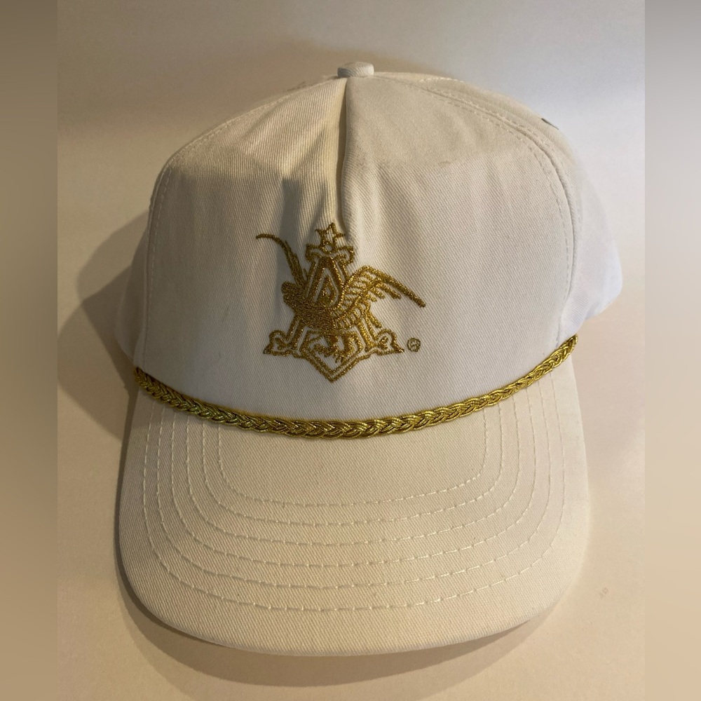 Vintage Anheuser-Busch White & Gold Men’s Hat